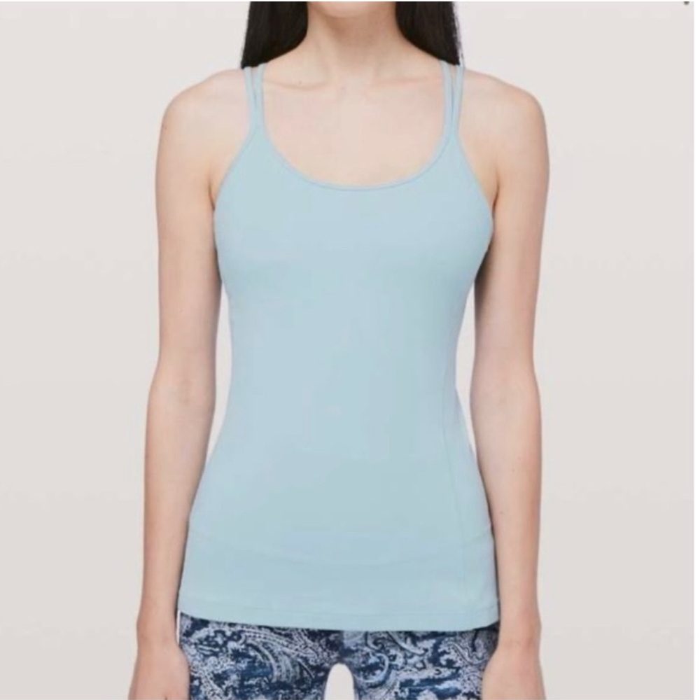Lululemon Athletica Blue Fitted Sleeveless Camisole